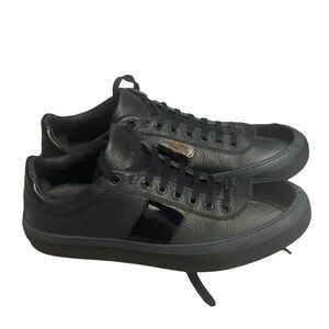 Jimmy Choo Black Patent And Leather Low
Top Sneakers Size 42(12) USA